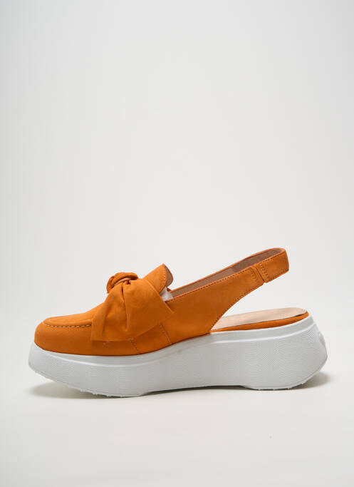 Sandales/nu pieds talon de 4 à 6cm orange WONDERS femme
