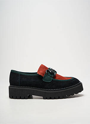 Mocassins bout rond talon de 4 à 6cm noir METAMORF'OSE femme