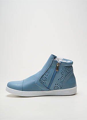 Bottines/boots bout rond talon plat jusqu'à 3cm bleu ANDREA CONTI femme
