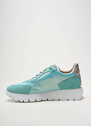 Baskets fermeture elastique talon de 4 à 6cm bleu WONDERS femme