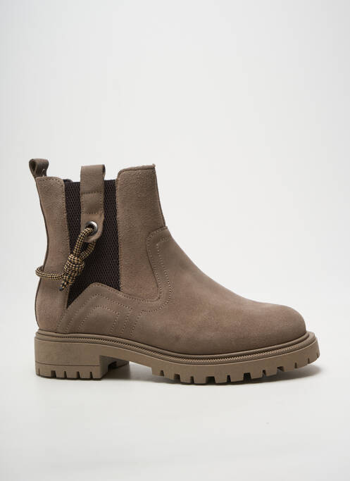 Bottines/boots talon bas talon plat jusqu'à 3cm gris GOODSTEP femme