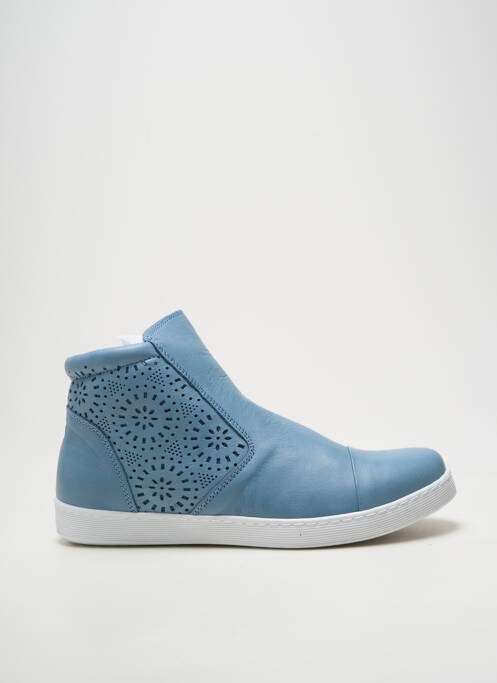 Bottines/boots bout rond talon plat jusqu'à 3cm bleu ANDREA CONTI femme
