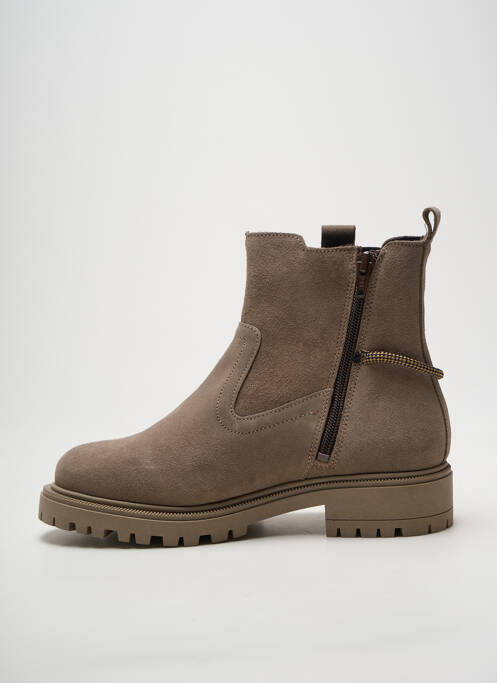 Bottines/boots talon bas talon plat jusqu'à 3cm gris GOODSTEP femme