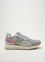 Baskets bout rond talon plat jusqu'à 3cm gris GIOSEPPO femme