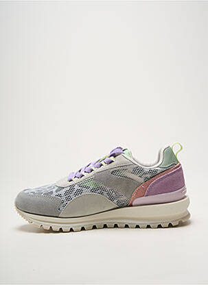 Baskets bout rond talon plat jusqu'à 3cm gris GIOSEPPO femme