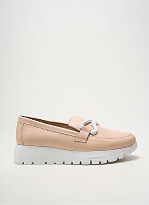 Mocassins matière lisse talon de 4 à 6cm beige WONDERS femme