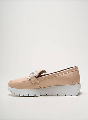 Mocassins bout rond talon de 4 à 6cm beige WONDERS femme