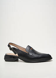 Mocassins talon bas talon plat jusqu'à 3cm noir WONDERS femme