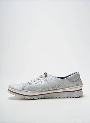 Baskets fermeture elastique talon plat jusqu'à 3cm argent ANDREA CONTI femme