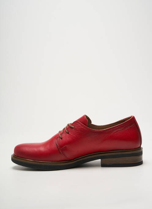 Derbies tissage satiné talon plat jusqu'à 3cm rouge ANDREA CONTI femme