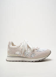Baskets bout rond talon plat jusqu'à 3cm blanc GIOSEPPO femme