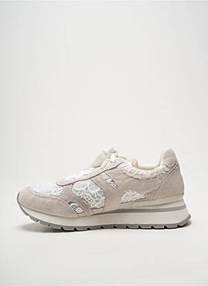 Baskets bout rond talon plat jusqu'à 3cm blanc GIOSEPPO femme