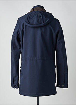 Parka manches longues a capuche bleu CARNET DE VOL homme