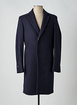 Manteau long manches longues sans capuche bleu ESPRIT homme