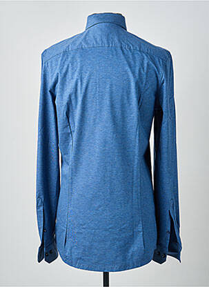 Chemise manches longues coupe cintrée bleu OLYMP homme