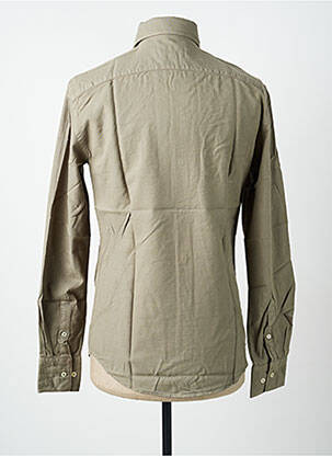 Chemise manches longues manches longues vert CARNET DE VOL homme