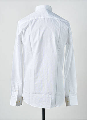 Chemise manches longues coupe droite blanc CARNET DE VOL homme