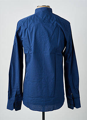 Chemise manches longues manches longues bleu CARNET DE VOL homme
