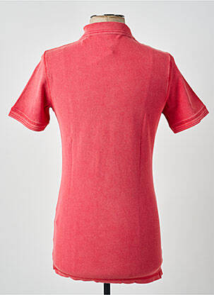 Polo stretch manches courtes rouge CARNET DE VOL homme