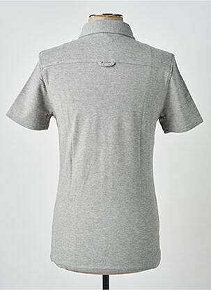 Polo coupe cintrée manches courtes gris CARNET DE VOL homme