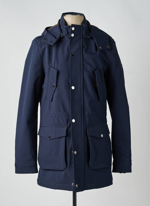 Parka manches longues a capuche bleu CARNET DE VOL homme