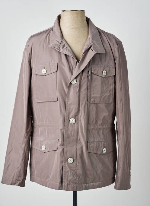Veste casual coupe droite marron CARNET DE VOL homme