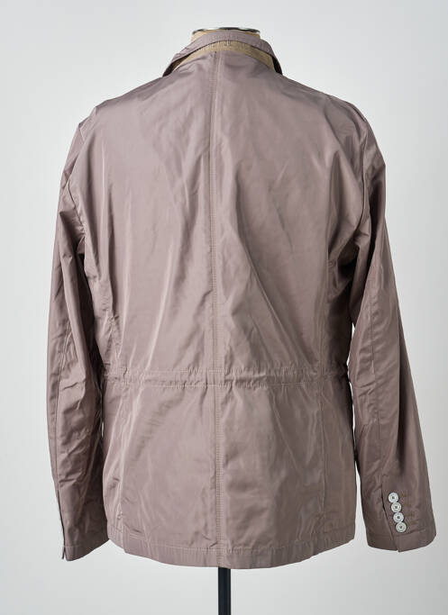 Veste casual coupe droite marron CARNET DE VOL homme