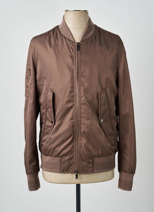 Blouson poches marron CARNET DE VOL homme