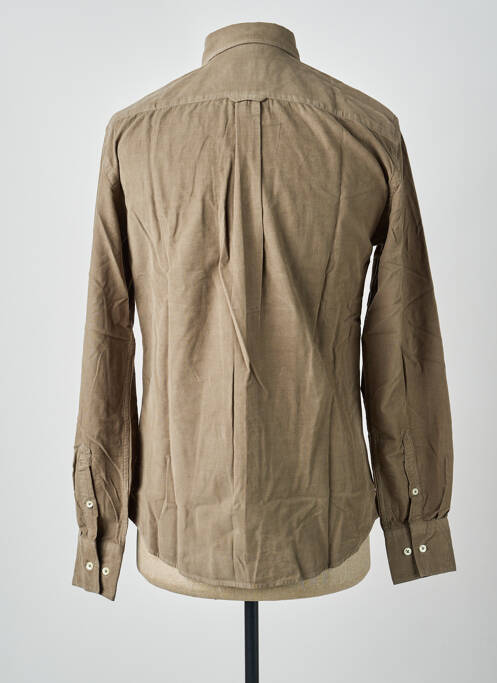 Chemise manches longues coupe cintrée vert CARNET DE VOL homme