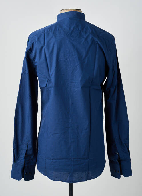 Chemise manches longues bleu CARNET DE VOL homme