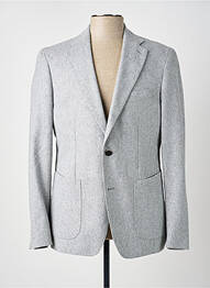 Blazer tissage chiné gris CARNET DE VOL homme
