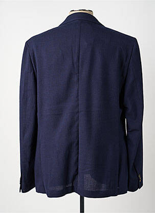 Blazer coupe cintrée bleu CARNET DE VOL homme