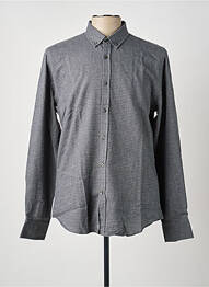 Chemise manches longues coupe cintrée gris CARNET DE VOL homme