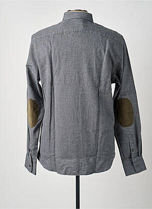 Chemise manches longues coupe cintrée gris CARNET DE VOL homme