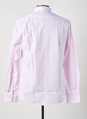 Chemise manches longues fermeture boutonnée sur le devant rose CARNET DE VOL homme