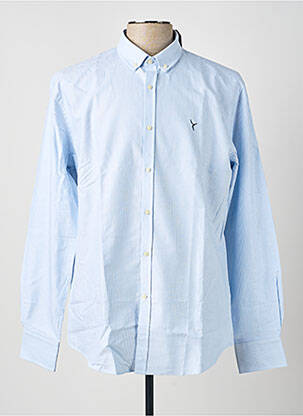 Chemise manches longues coupe cintrée bleu CARNET DE VOL homme