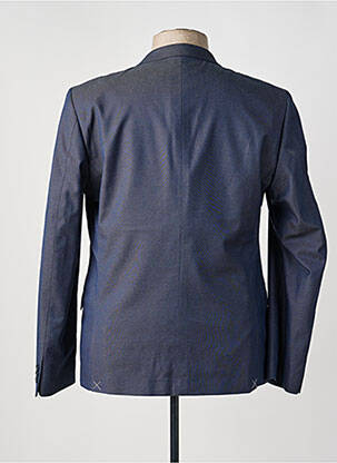 Blazer tissage chiné bleu CARNET DE VOL homme