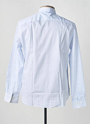 Chemise manches longues imprimé fantaisie bleu CARNET DE VOL homme