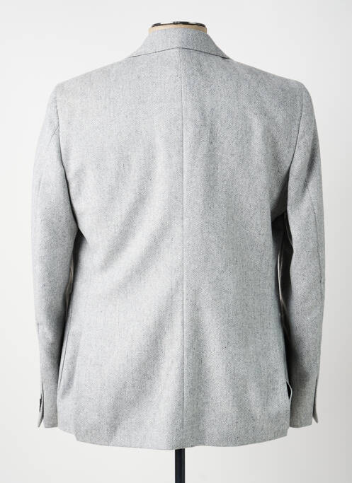 Blazer tissage chiné gris CARNET DE VOL homme