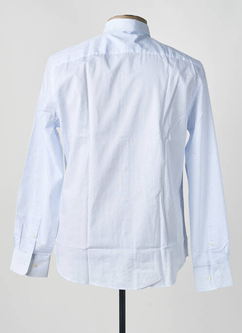 Chemise manches longues imprimé fantaisie bleu CARNET DE VOL homme