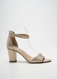 Sandales/nu pieds tissage satiné talon de 7 à 9cm or TAMARIS femme