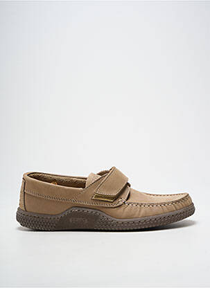 Chaussures bâteau voute plantaire bout rond beige TBS homme