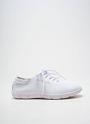 Baskets bout rond talon plat jusqu'à 3cm blanc TBS femme