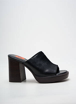 Mules/sabots bout ouvert talon de 7 à 9cm noir TAMARIS femme