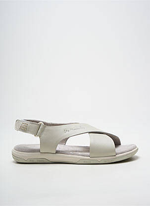 Sandales/nu pieds bout ouvert talon plat jusqu'à 3cm blanc TBS femme