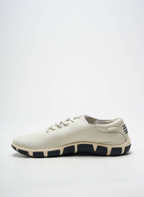 Baskets bout rond talon plat jusqu'à 3cm blanc TBS femme