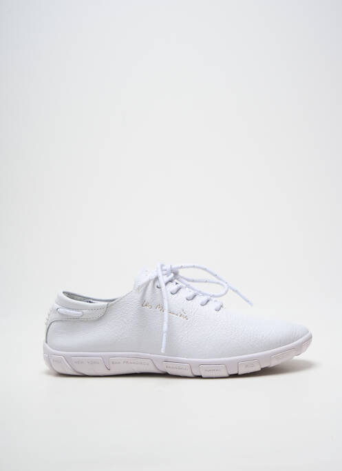 Baskets bout rond talon plat jusqu'à 3cm blanc TBS femme