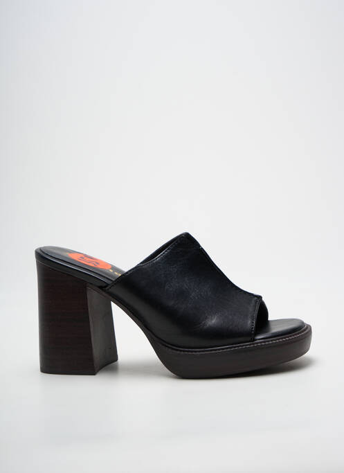 Mules/sabots bout ouvert talon de 7 à 9cm noir TAMARIS femme