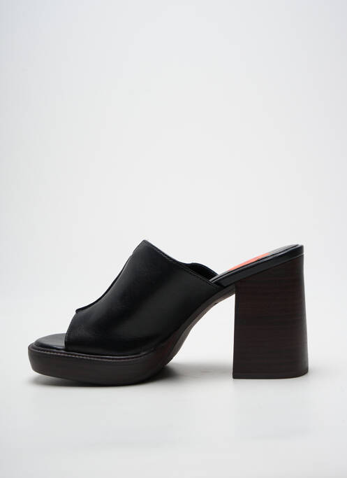 Mules/sabots bout ouvert talon de 7 à 9cm noir TAMARIS femme