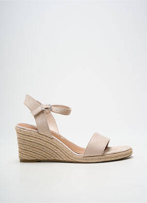 Espadrilles fermeture bride(s) talon de 7 à 9cm beige TAMARIS femme
